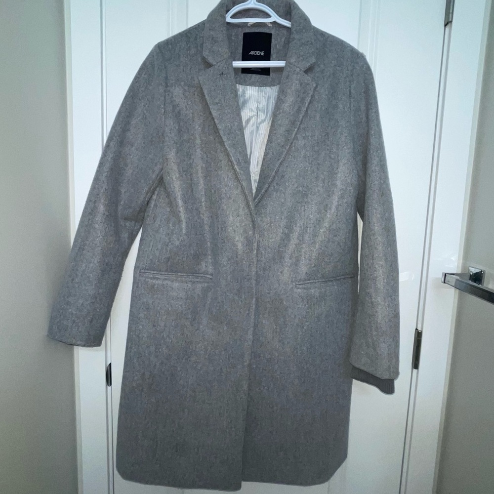 Wool dress coat grey